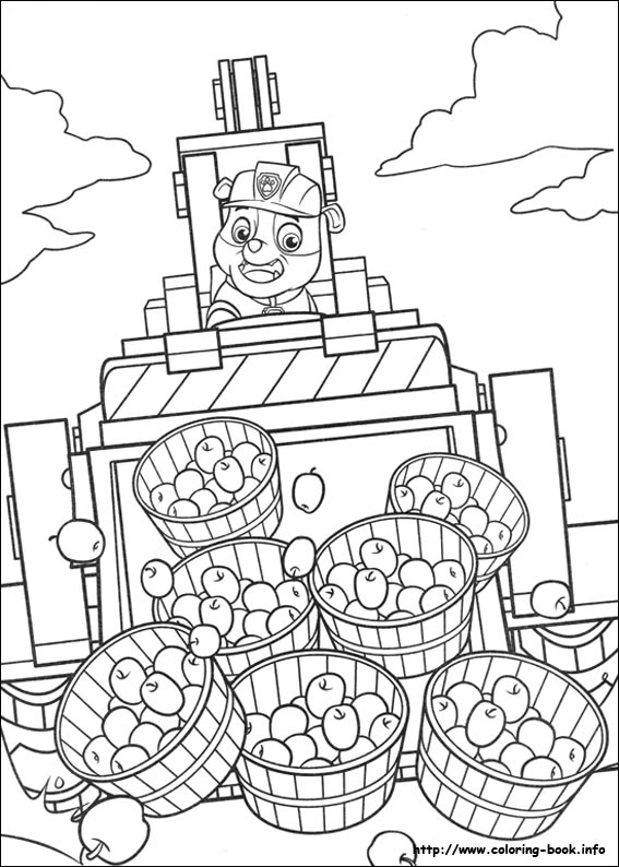 Paw patrol coloring picture