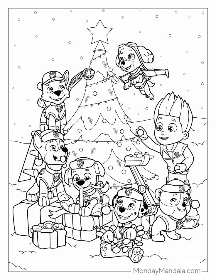 Paw patrol coloring pages free pdf printables paw patrol coloring paw patrol coloring pages paw patrol christmas