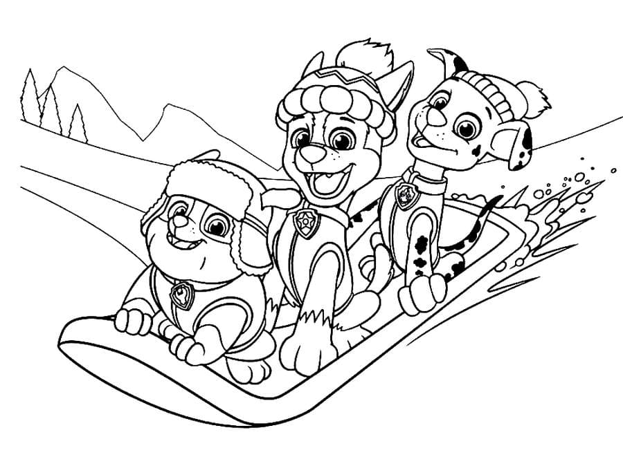 Christmas coloring pages paw patrol print a wonder day â coloring pages for children and adults