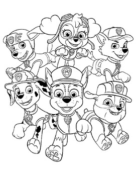 Paw patrol coloring bookthe perfect paw patrol coloring printable book