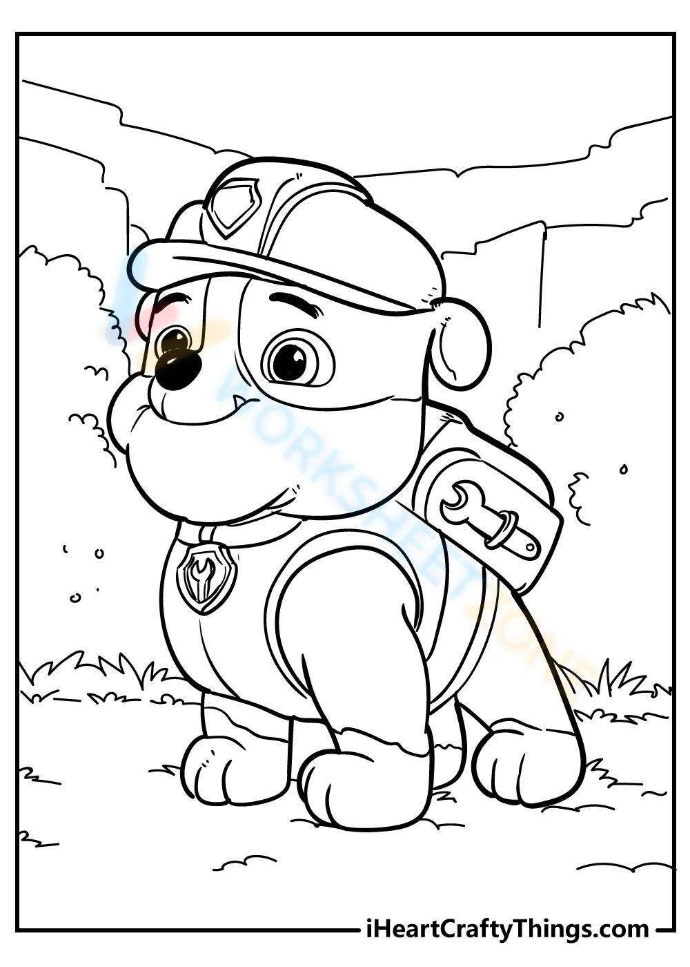 Our collection of free paw patrol coloring pages for kids
