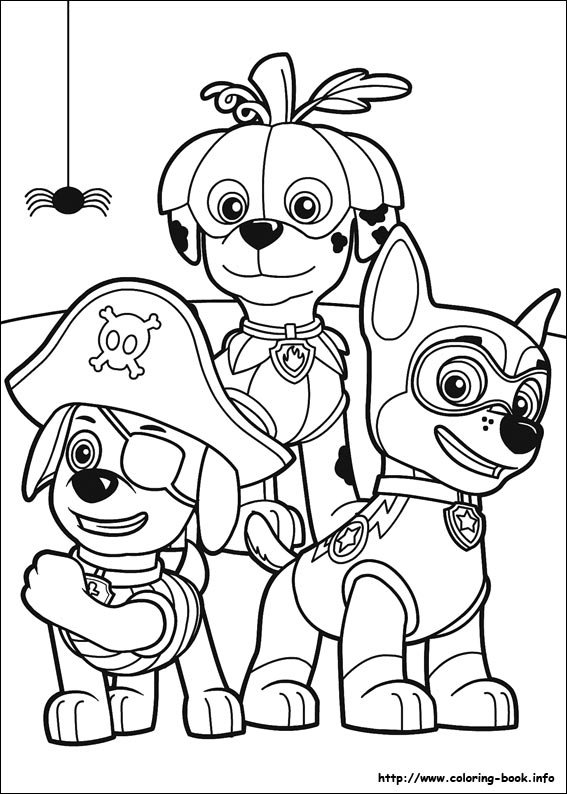 Paw patrol coloring pages printable for free download