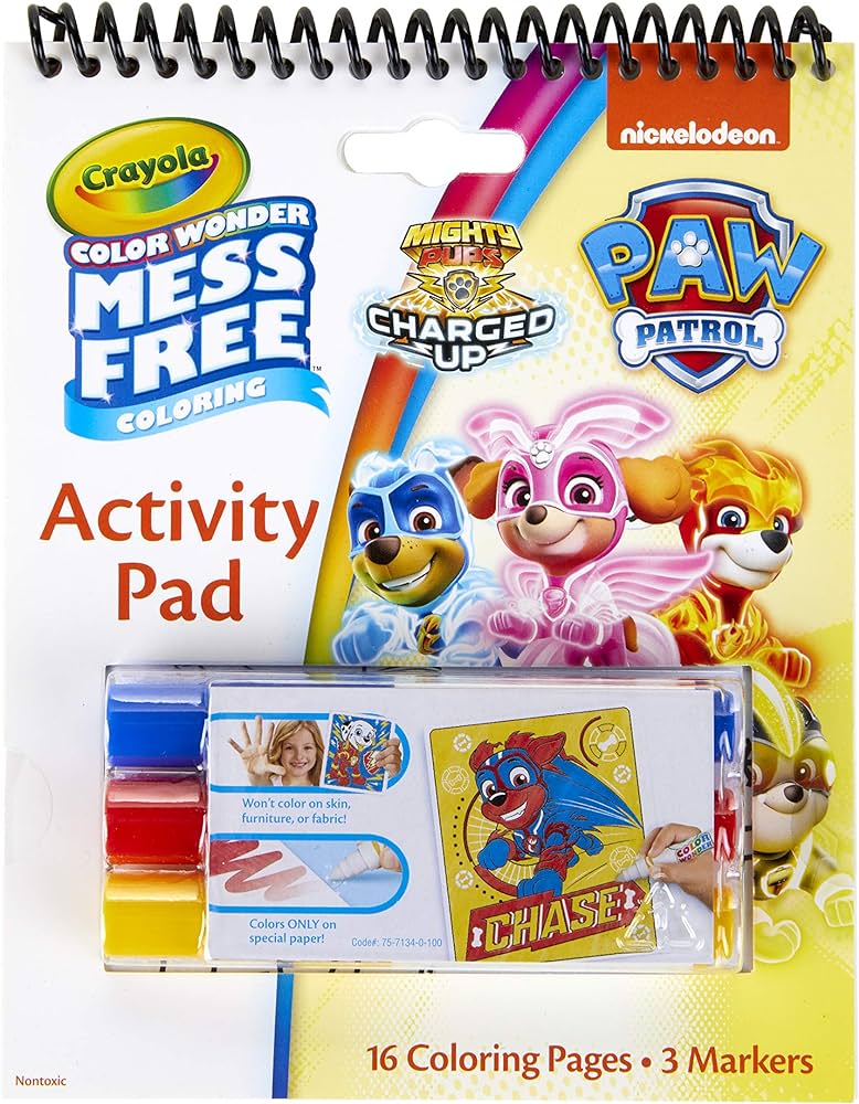 Crayola color wonder paw patrol coloring pages mess free coloring gift for kids age multi