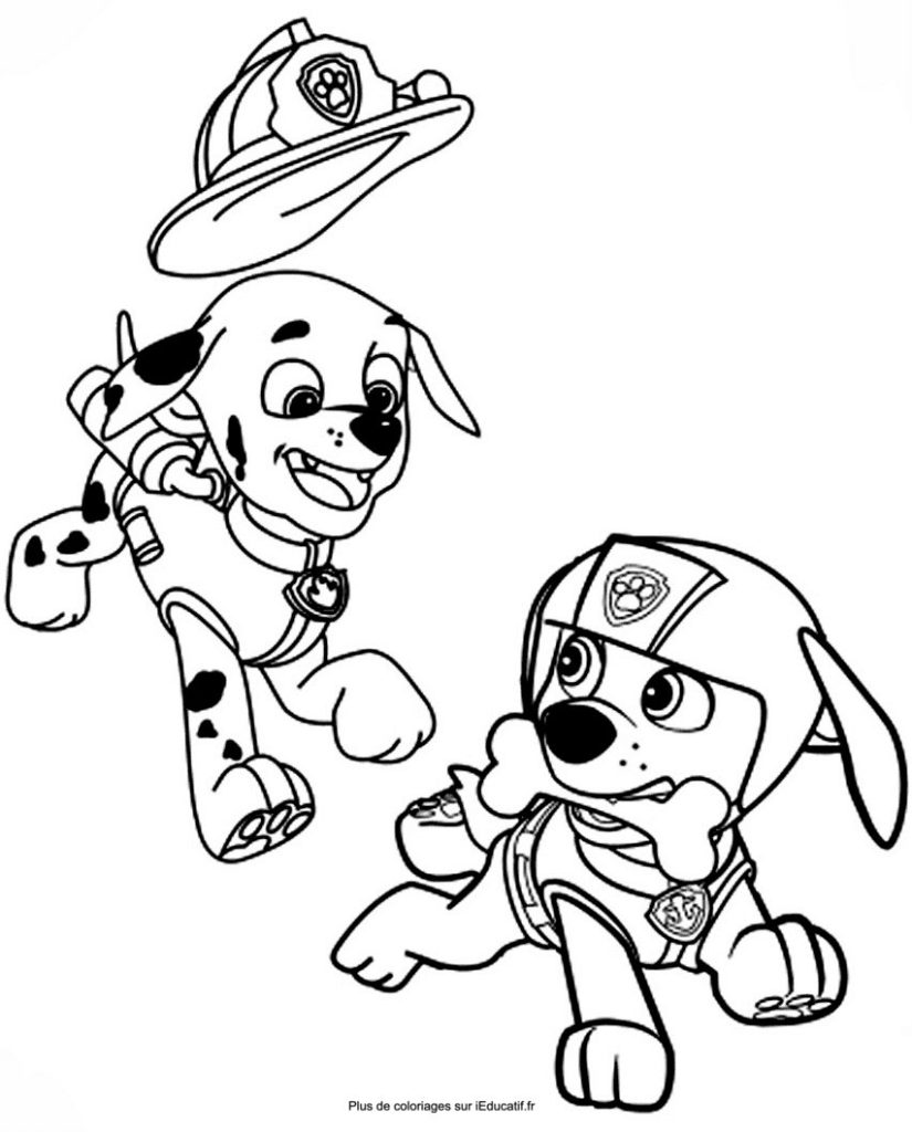 Paw patrol coloring pages