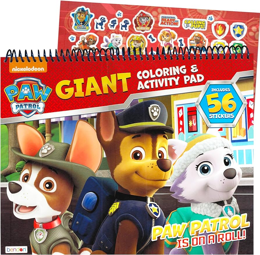 Paw patrol coloring and activity giant floor pad