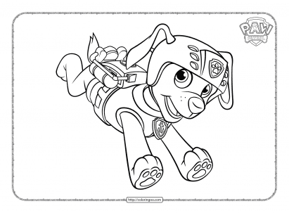 Paw patrol coloring pages free pdf printables