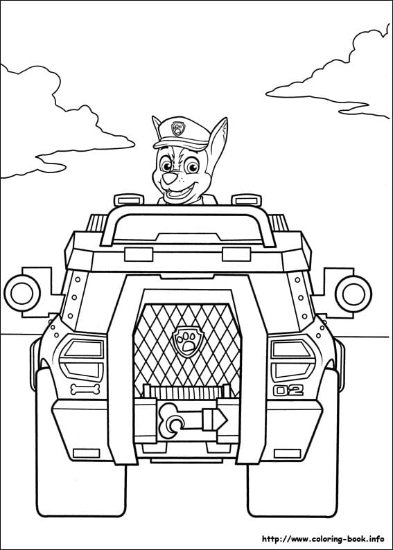 Cute paw patrol skye coloring pages free