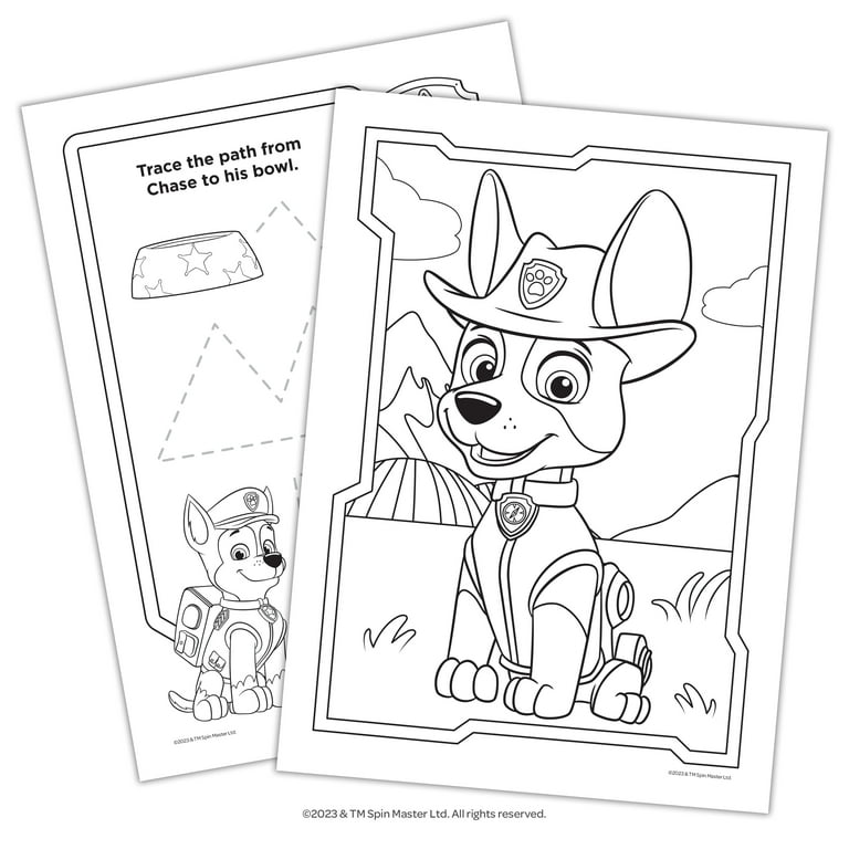 Paw patrol jumbo coloring book pages