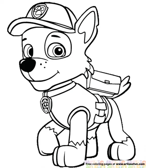 Chase paw patrol coloring page art is so fun