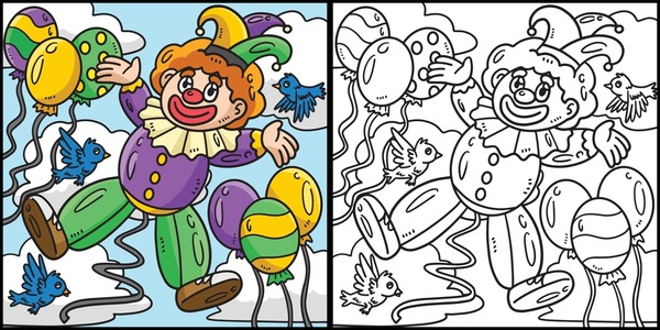 Imãgenes fotos de stock objetos en d y vectores sobre clown coloring pages