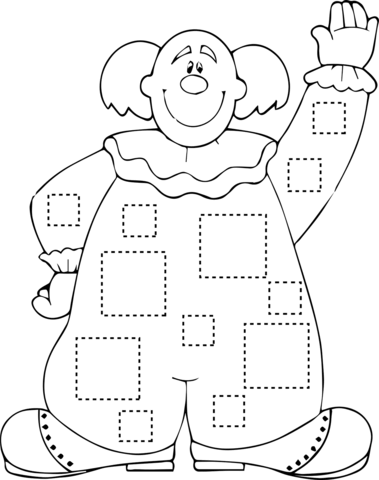 Clown coloring page free printable coloring pages