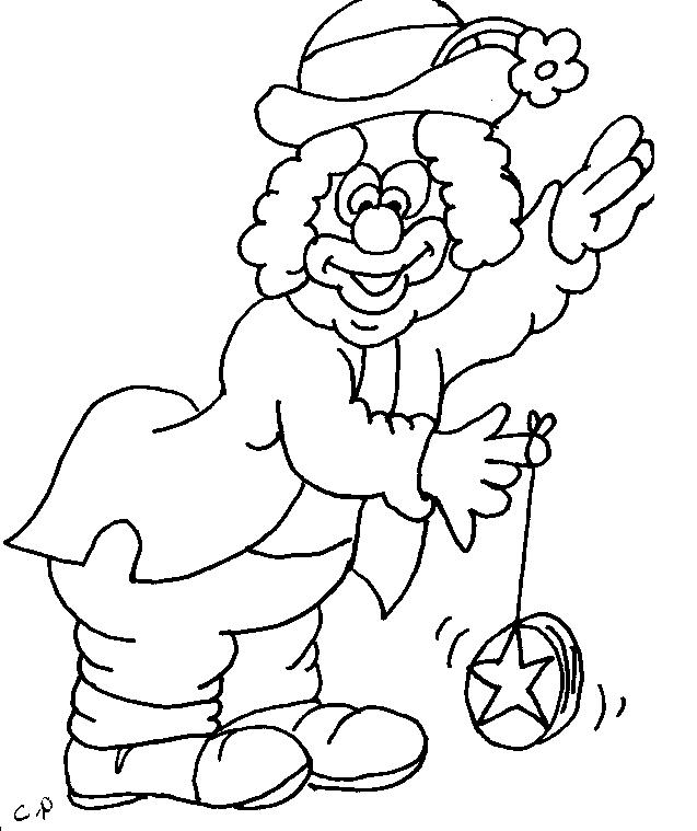 Free printable clown coloring pages for kids