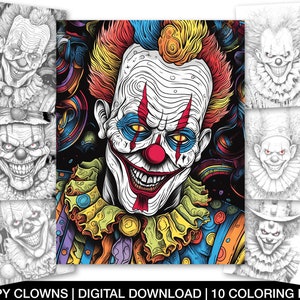 Clown coloring page