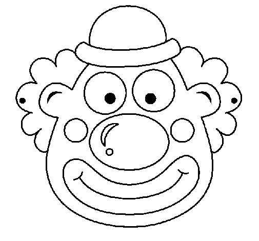 Clown coloring page