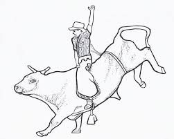 Imagen relacionada bull riding bull riders coloring pages