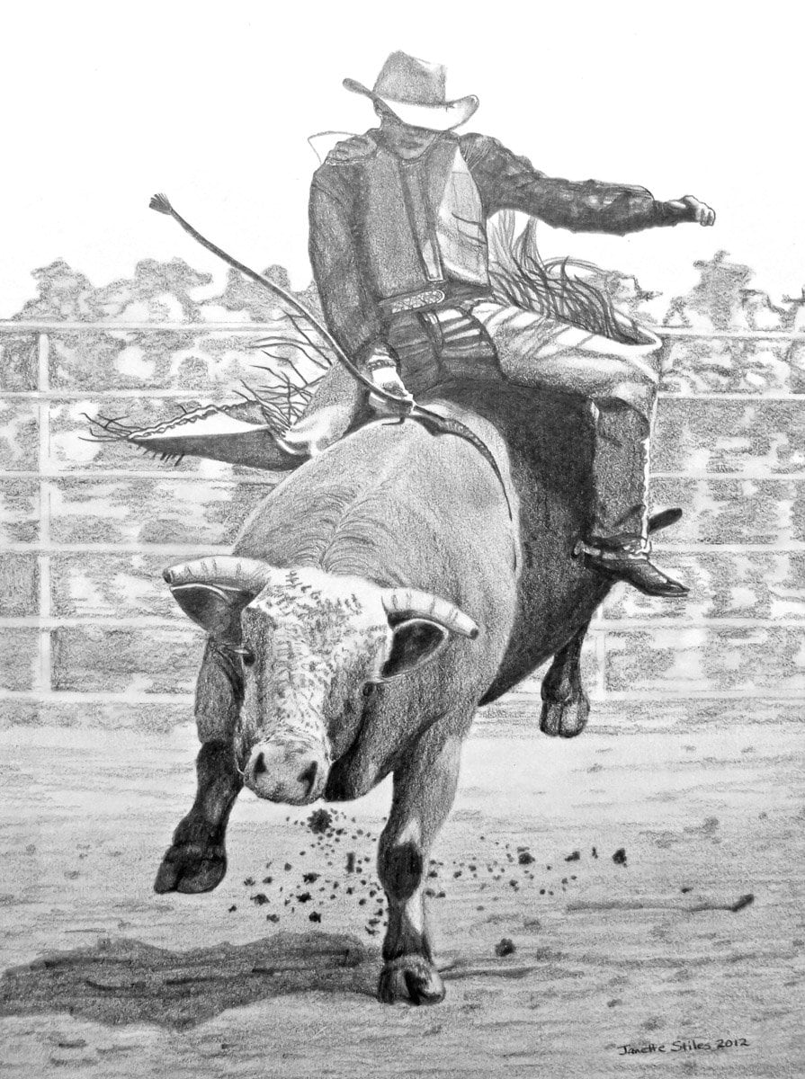 Rodeo event art