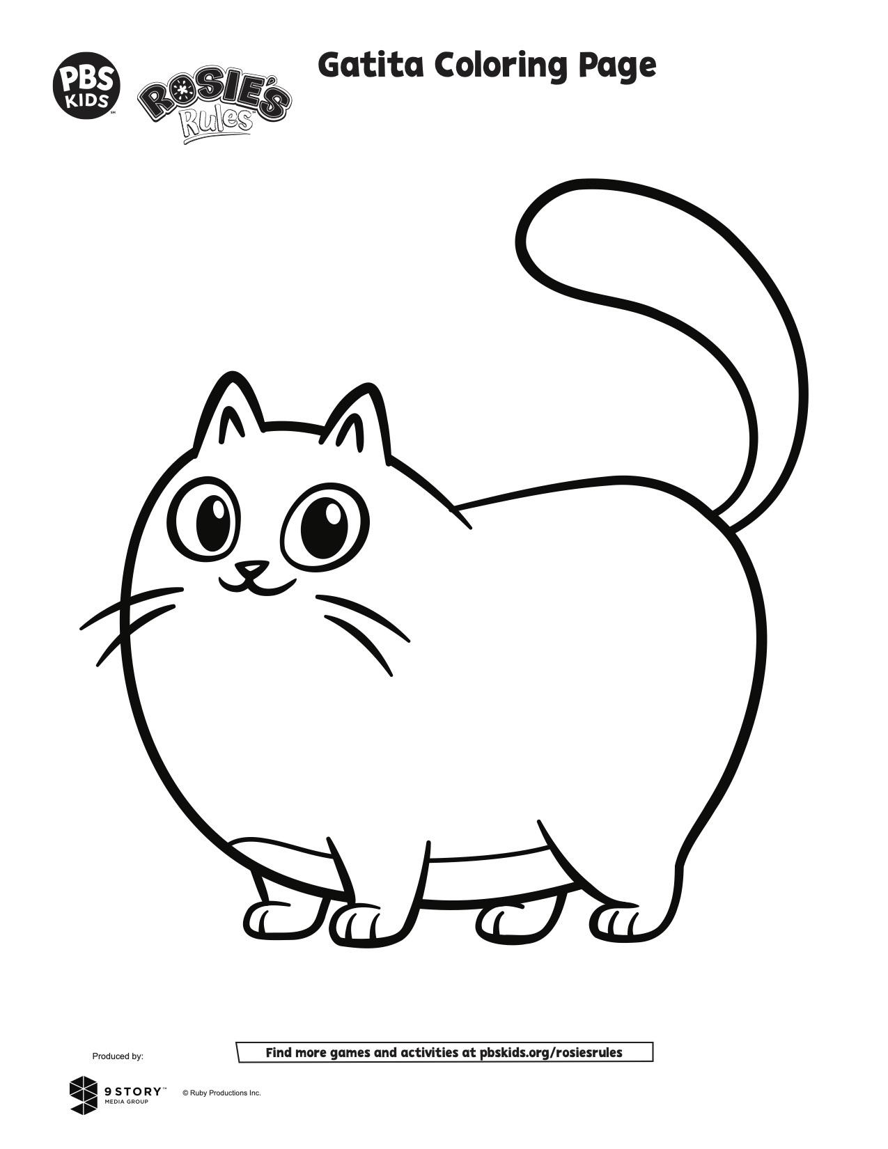 Gatita coloring page kids coloring pages kids for parents