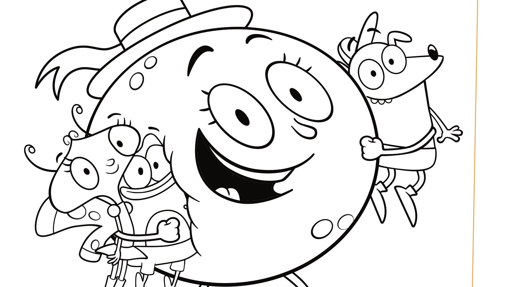 Luna and friends coloring page kids coloringâ kids for parents