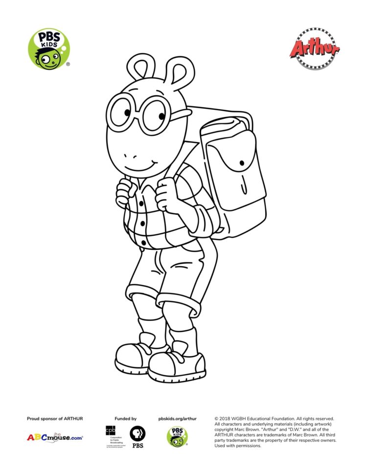 Arthur coloring page kids coloring pages kids for parents