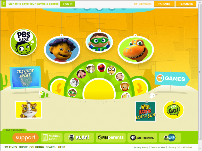 Pbs kids site upper arlington public library