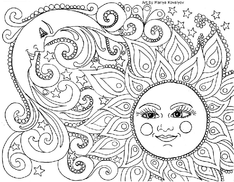 Adult coloring pages pdf mandala detailed print color craft