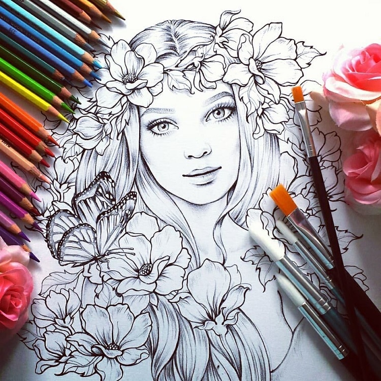 Hundreds of adult coloring sheets you can download for free