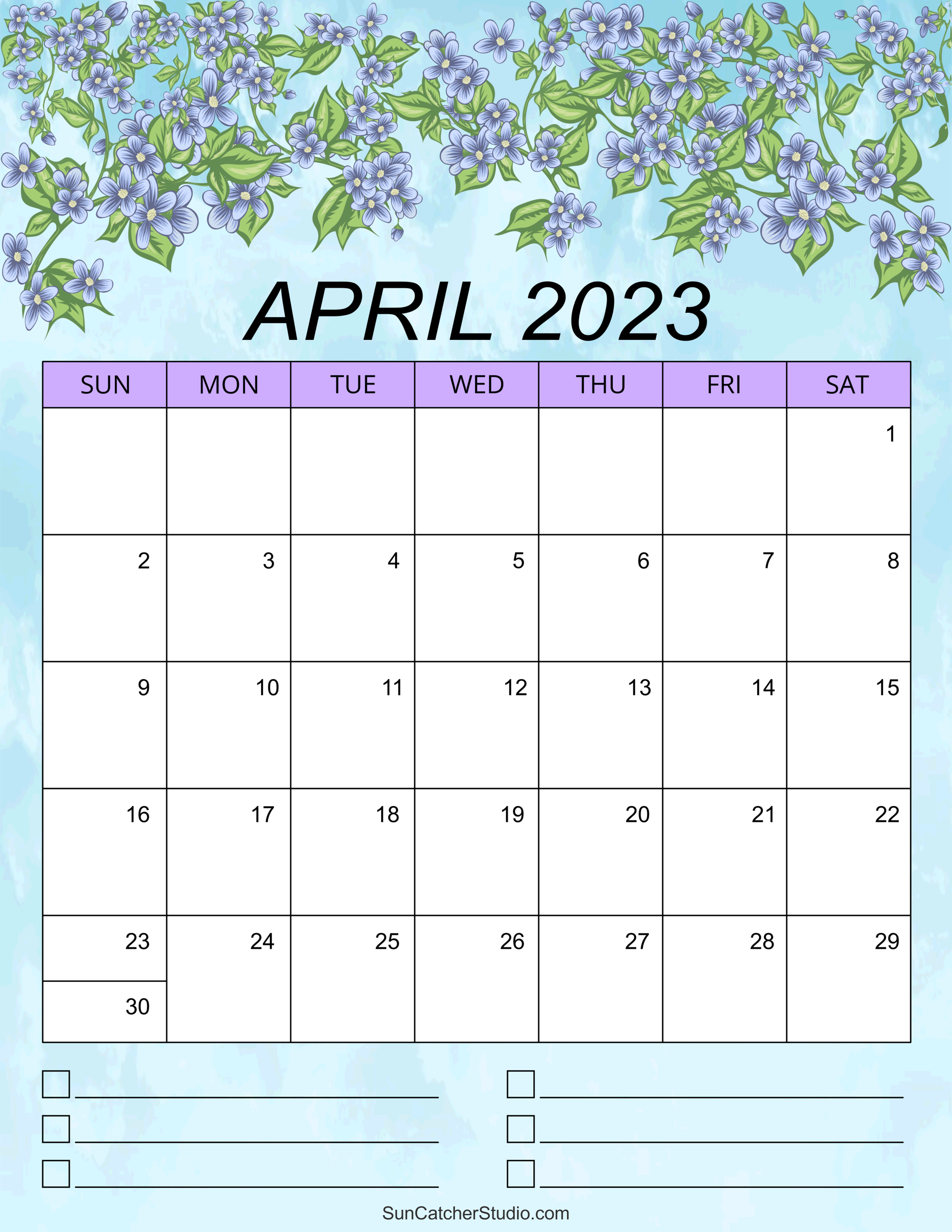 April calendar free printable â diy projects patterns monograms designs templates