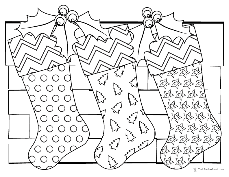 Printable christmas coloring pages free