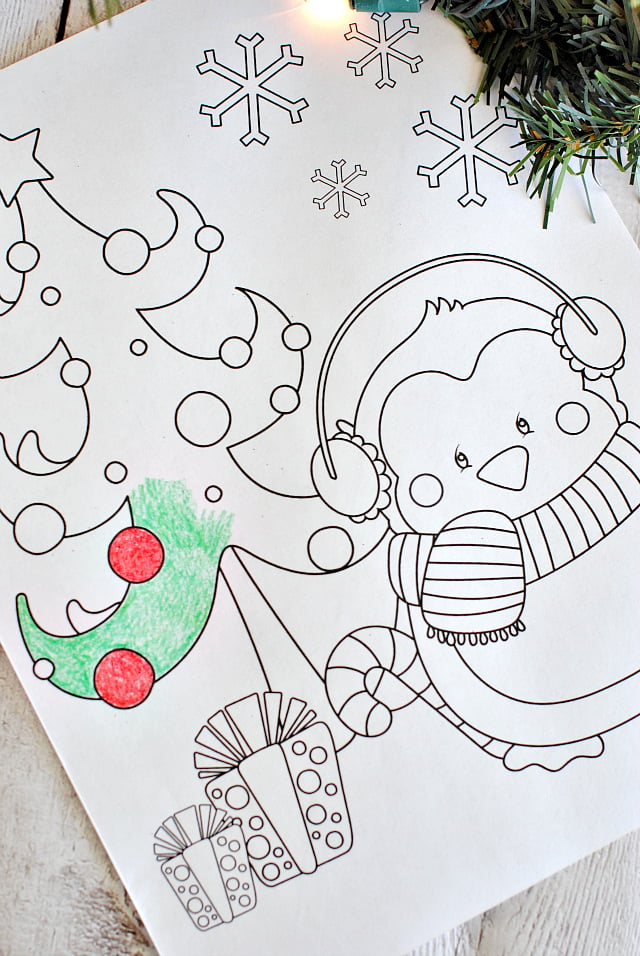 Free printable christmas coloring pages