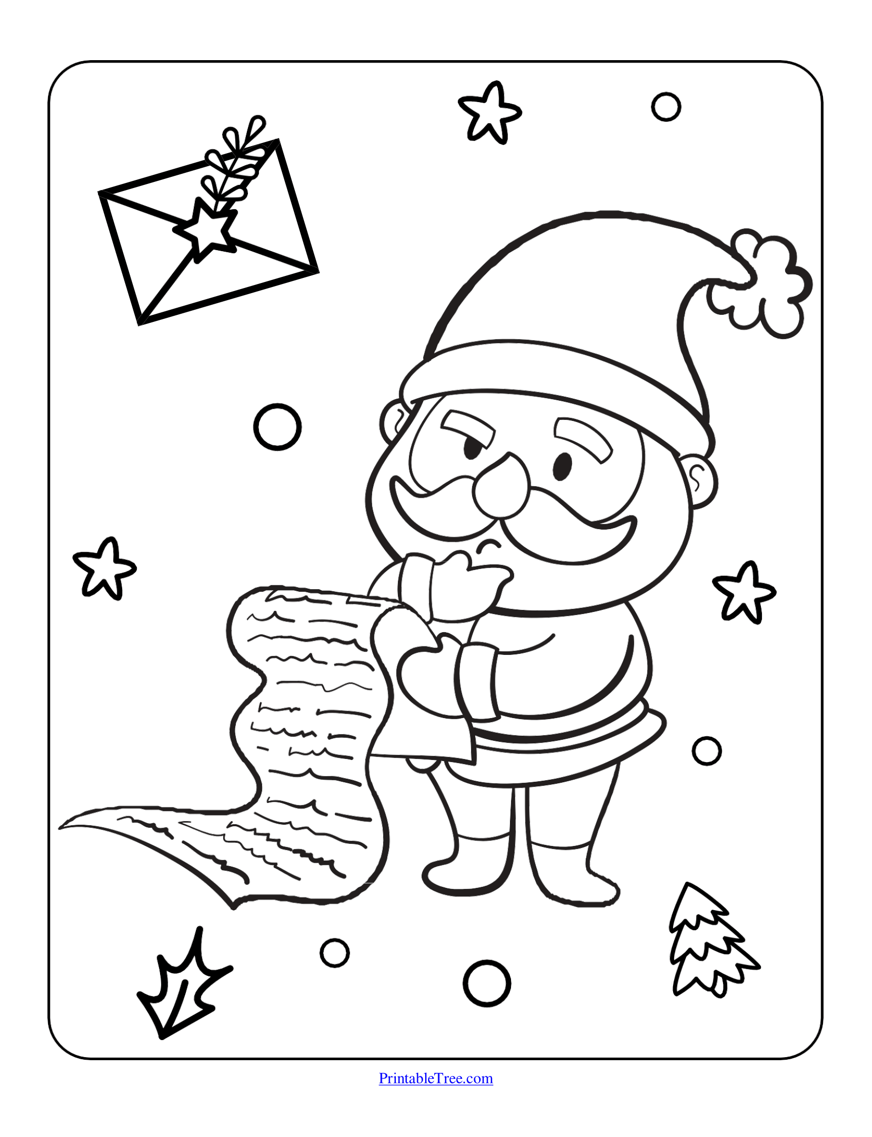 Free printable christmas coloring pages pdf for kids and adults