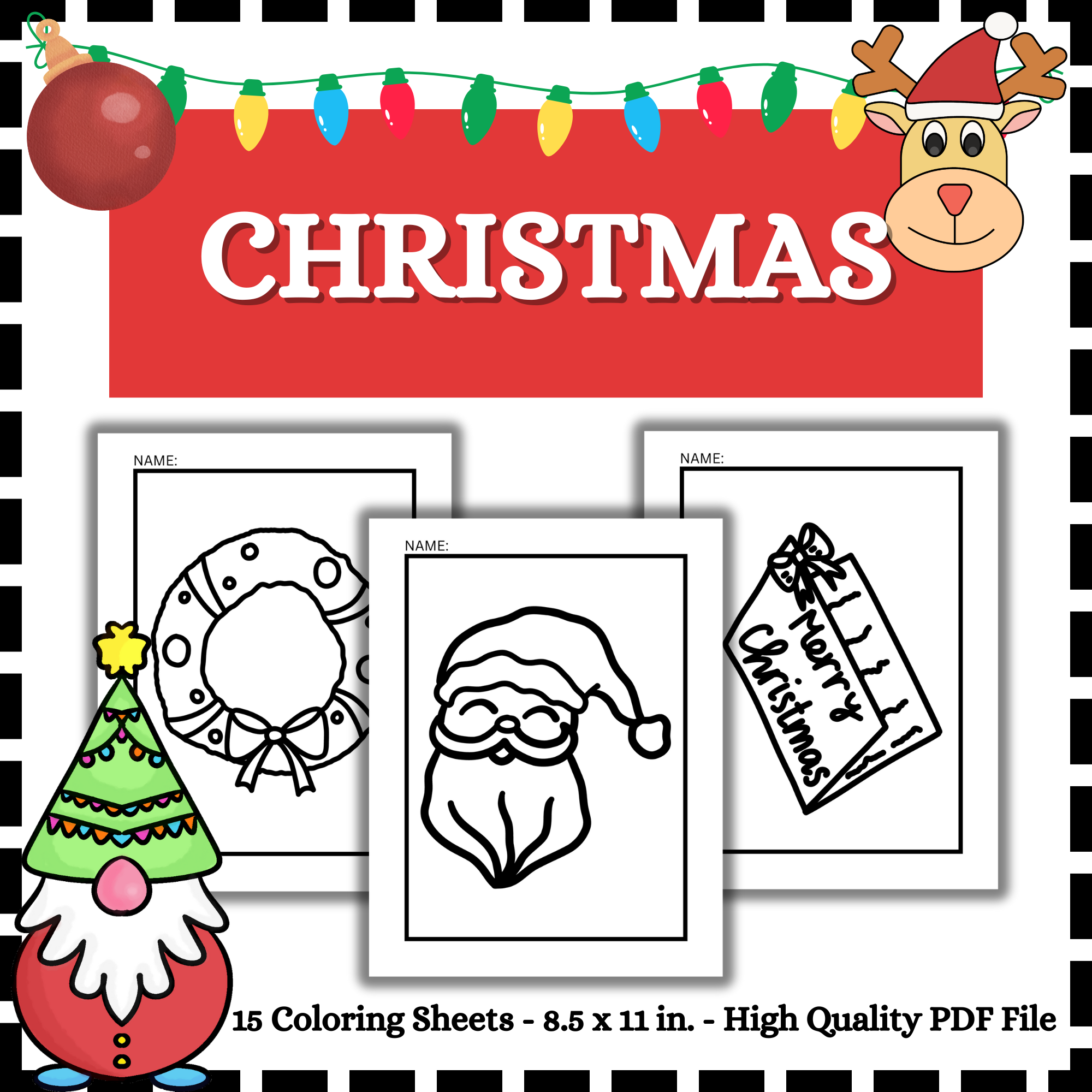 Christmas coloring sheets winter coloring pages made by teachers