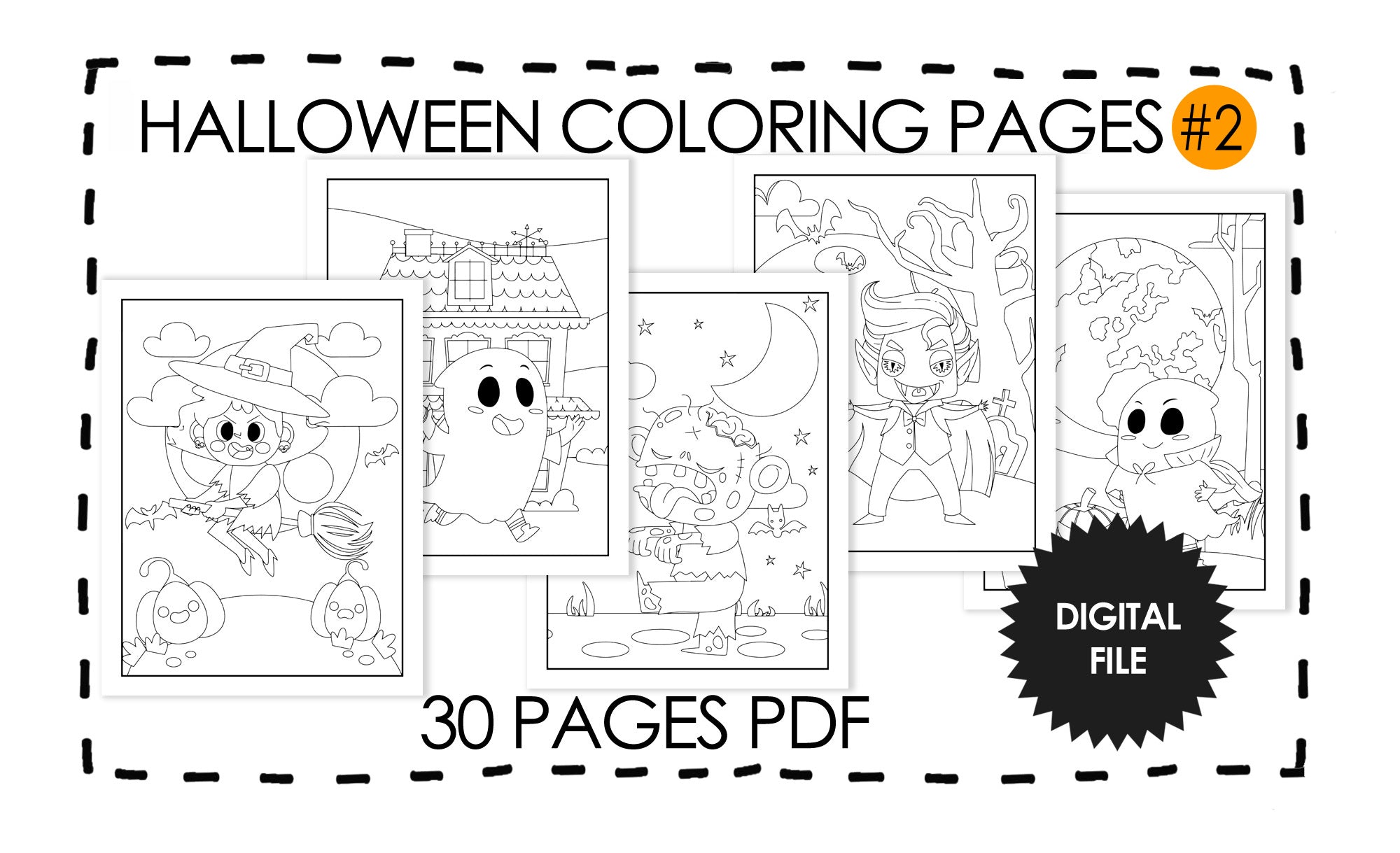 Halloween coloring pages spooky season coloring for kids age