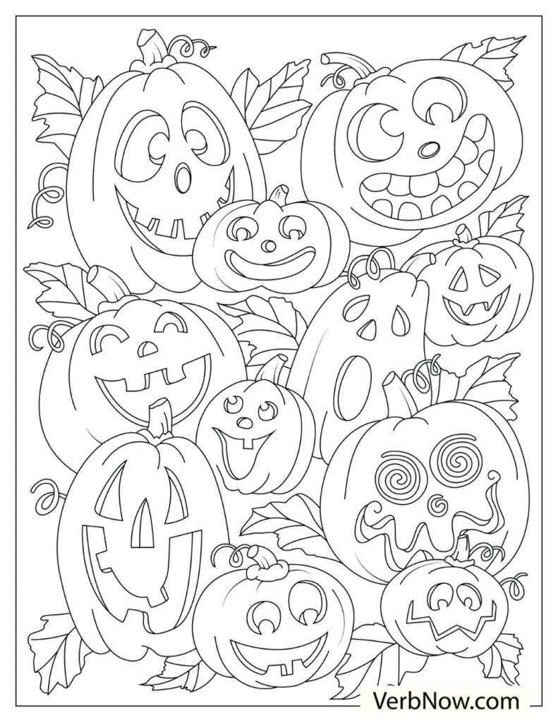 Free halloween coloring pages for download printable pdf