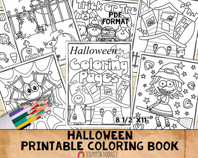 Halloween coloring book