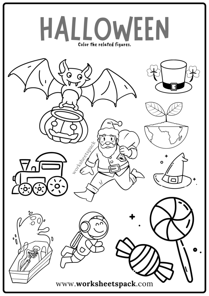 Halloween coloring pages free pdf