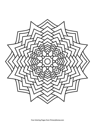 Flower mandala coloring page â free printable pdf from