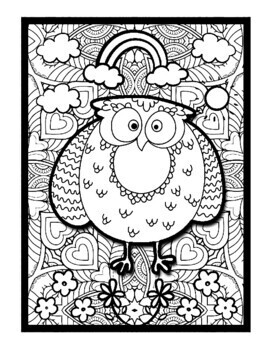 Owls mindfulness mandala coloring pages birds printable coloring sheets pdf