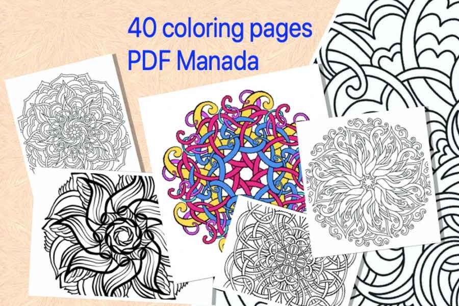 Coloring pages mandala pdf