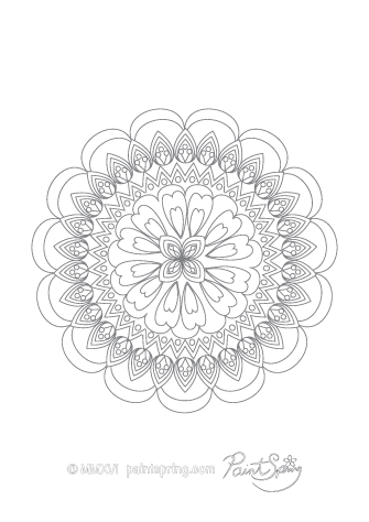 Printable mandala coloring book get free pages