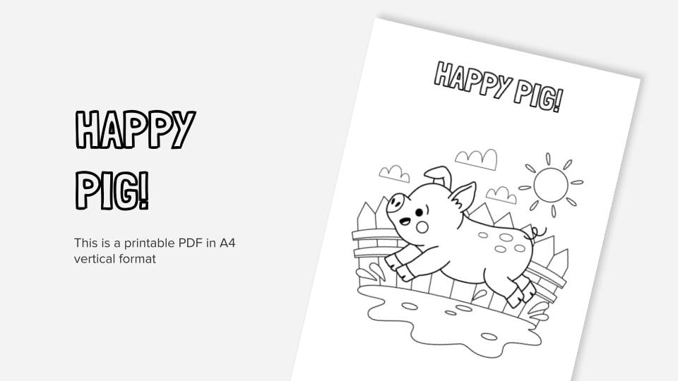 Printable coloring worksheets in pdf format