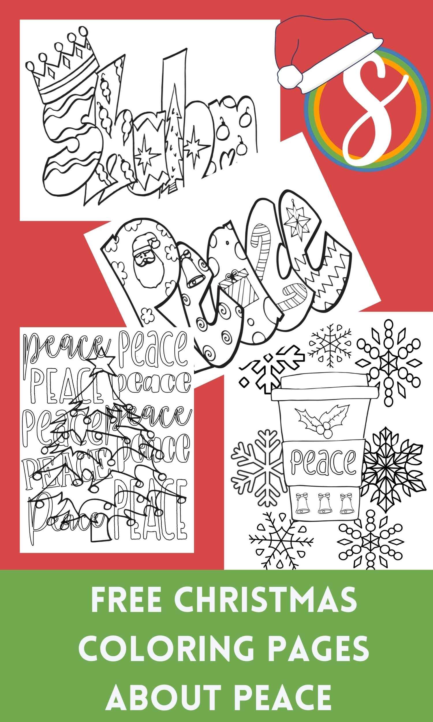 Christmas peace printables â stevie doodles