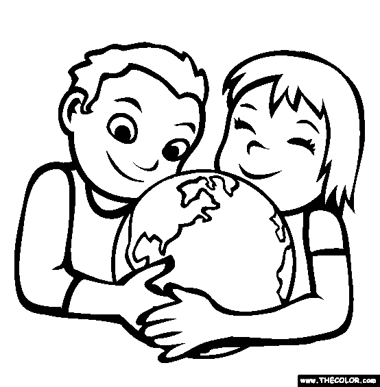 World peace day online coloring pages