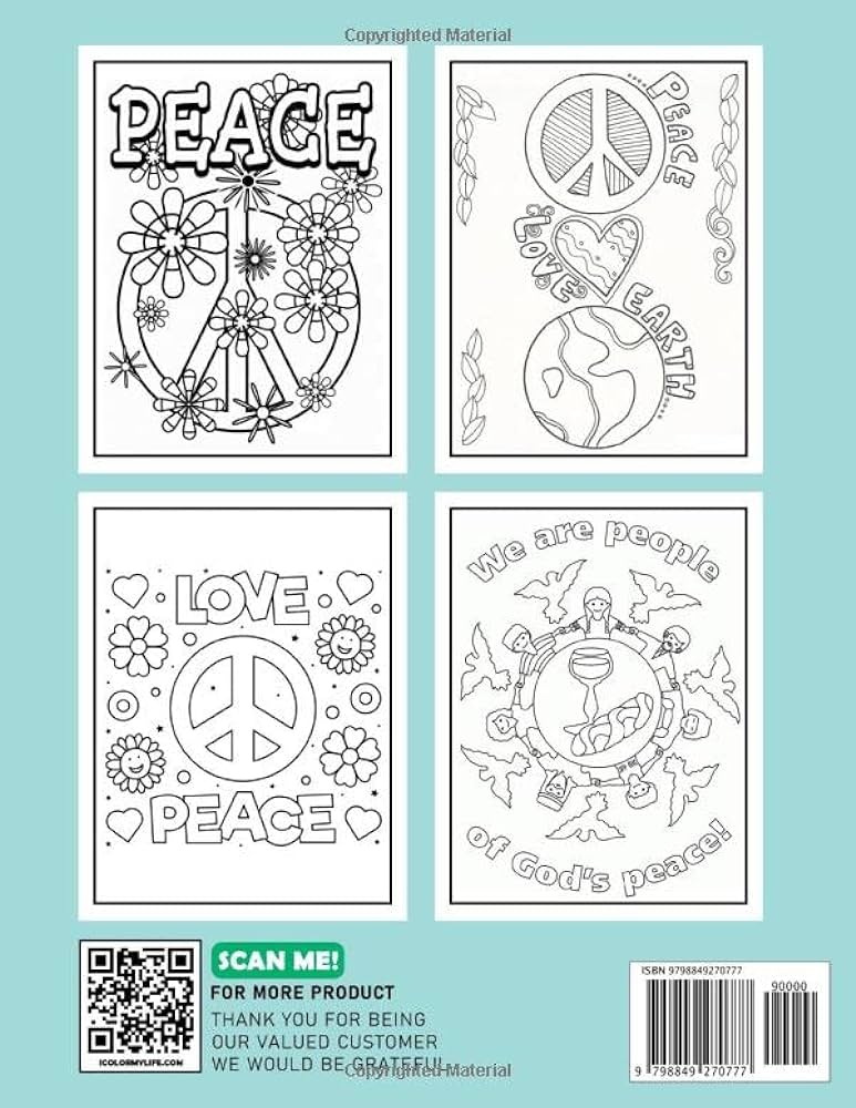 International day of peace coloring book celebrate a meaningful day with coloring pages inside gifts for kids and adults to color and have fun lutz emrys books