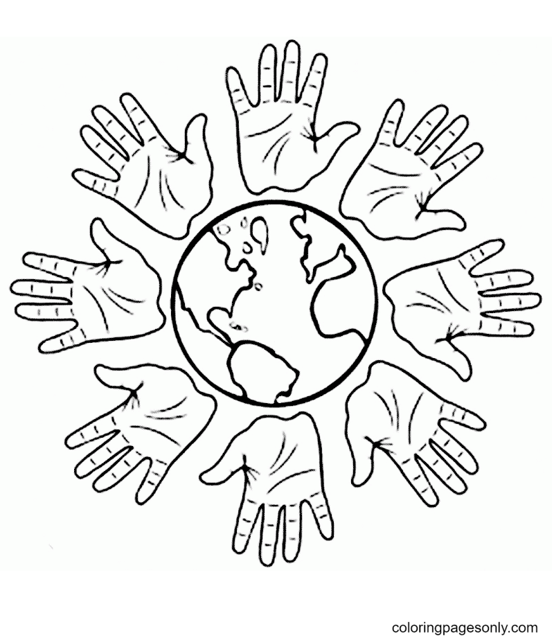 International day of peace coloring pages printable for free download