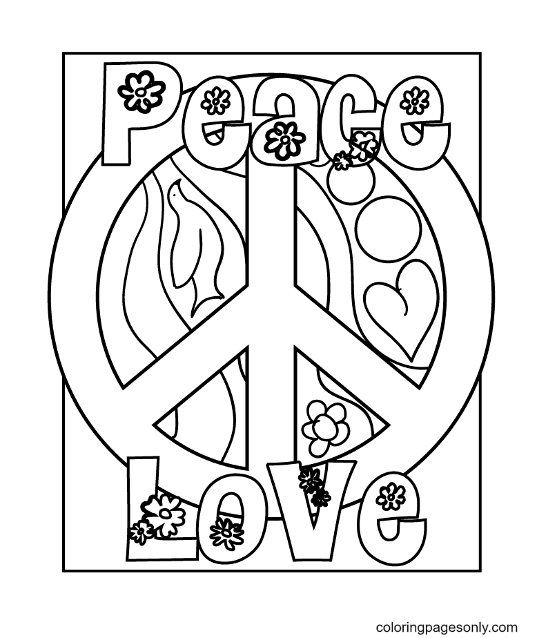 International day of peace coloring pages printable for free download