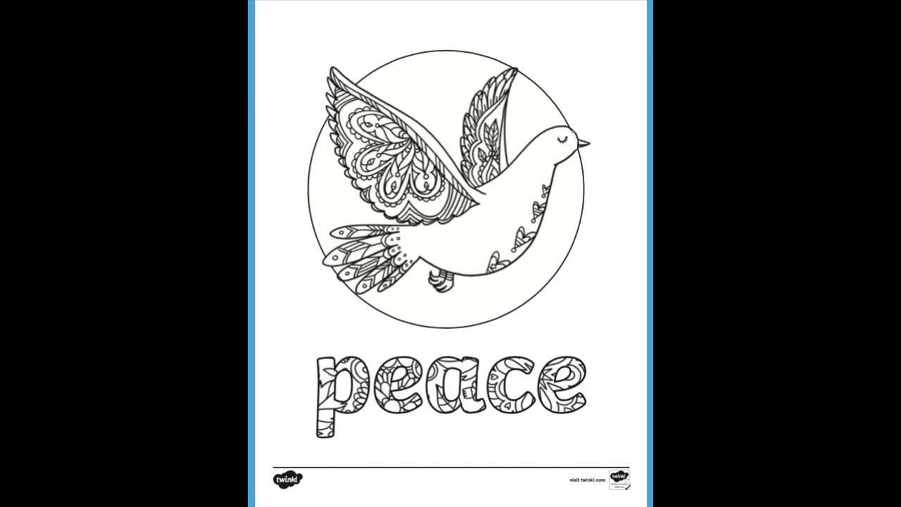 Dove of peace coloring sheets standwithukraine ukraine shorts