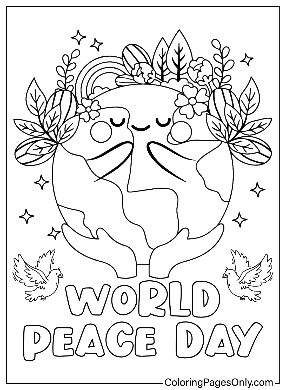 International day of peace coloring pages