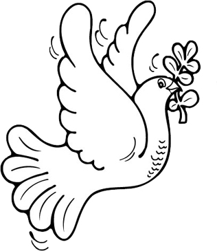 Dove of peace printable clip art and images