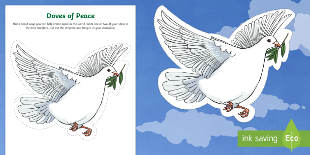 Doves of peace worksheet worksheet teacher made