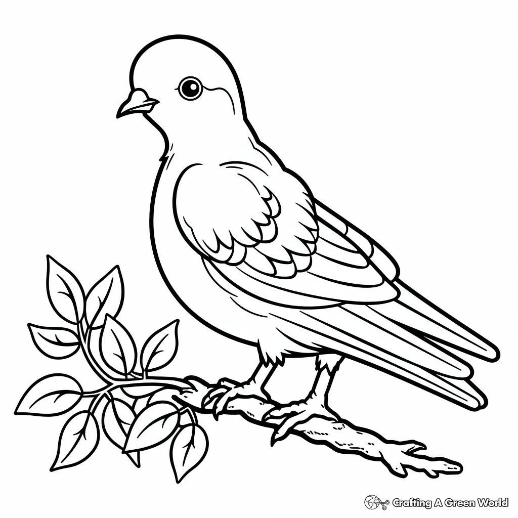 Peace dove coloring pages